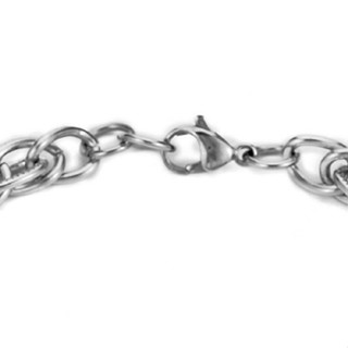 Twist Link Chain Titanium Steel Bracelet Men Women Bangle Charm Jewellery