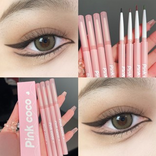 Spot second hair# Pinkcoco ultra-fine eyeliner adhesive pen durable waterproof non-dizzy color eyeliner pen easy to color 8.cc