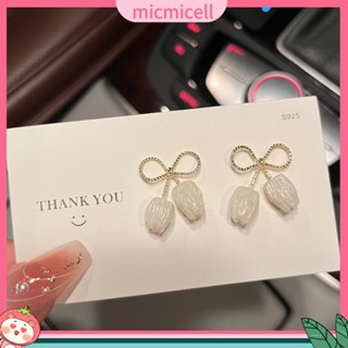 Realt.mx ต่างหู รูปดอกไม้ ประดับเพชร ไม่สมมาตร เหมาะกับฤดูร้อน สําหรับผู้หญิง