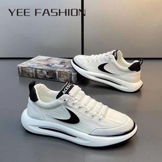 YEE Fashion รองเท้า ผ้าใบผู้ชาย ใส่สบาย สินค้ามาใหม่ แฟชั่น ธรรมดา เป็นที่นิยม ทำงานรองเท้าลำลอง 32z072914 สบาย Korean Style รุ่นใหม่ Comfortable D93D05X 37Z230910