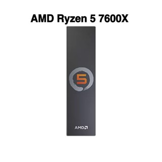 กล่อง AMD Ryzen 5 7600X R5 7600X BOX 100-000000593 ซ็อกเก็ต CPU 4.7GHz 6-Core 12-Thread Processo 5nm Zen4 105W AM5 PCI-E5.0 ไม่มีพัดลม