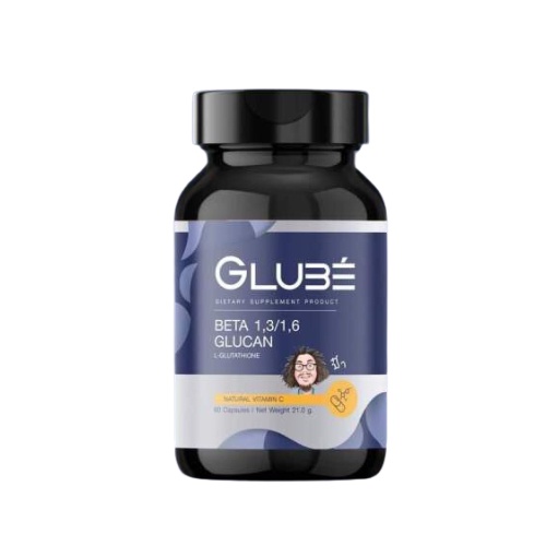 GLUBE กลู เบ้  Gluta L-Glutathaione Vitamin C เบต้ากลูแคน กลูต้าไธโอน วิตามินซี เพิ่มภูมิต้านทาน ป๋า