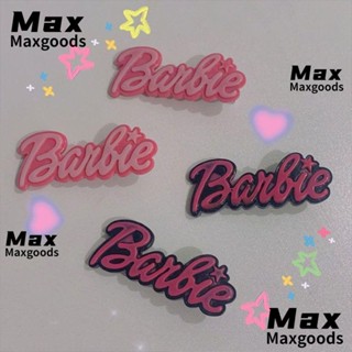 Maxg กิ๊บติดผม พลาสติก ลายตัวอักษรบาร์บี้ DIY สําหรับผู้หญิง