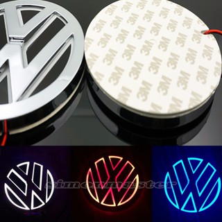 สติกเกอร์ตราสัญลักษณ์ LED 5D 11 ซม. สําหรับตกแต่งรถยนต์ Volkswagen VW Vento Beetle Jetta Tiguan R32