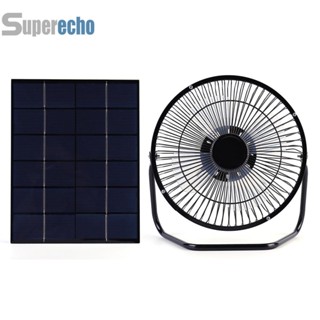 พัดลมระบายอากาศ พลังงานแสงอาทิตย์ 7W 6V 8 นิ้ว สําหรับบ้านสุนัข [superecho.th]