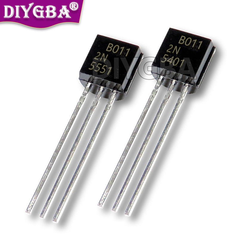 ชิปเซ็ตทรานซิสเตอร์ TO92 100% 2N5551 2N5401 5551 5401 TO-92 IGMOPNRQ 50 คู่ (2N5401 50 ชิ้น และ 2N55