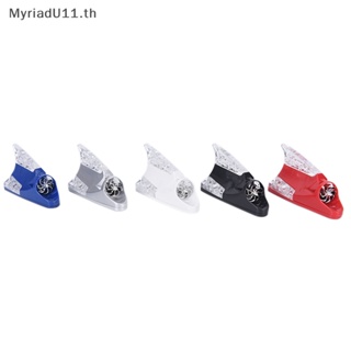 Myriadu โคมไฟแฟลช LED รูปครีบฉลาม ป้องกันการชน สําหรับติดเสาอากาศรถยนต์