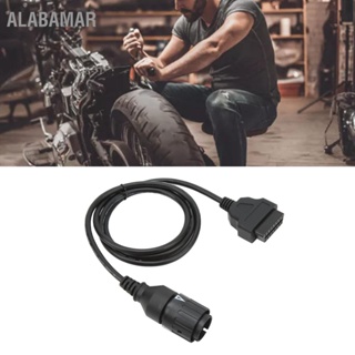  ALABAMAR 1.5m 10Pin ชายถึง 16Pin หญิง OBD2 สายเคเบิลอะแดปเตอร์ OBD II แปลงสายสแกนเนอร์วินิจฉัยสำหรับ ICOM D รถจักรยานยนต์