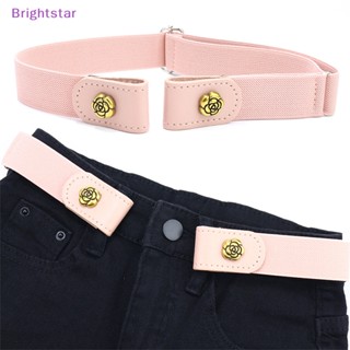 Brightstar เข็มขัดผู้หญิง มองไม่เห็น ออกแบบเรียบง่าย ไร้รอยต่อ เข็มขัดปรับได้ เข็มขัดยีนหญิง ใหม่