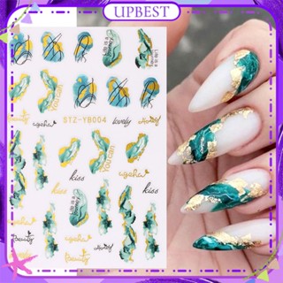 ♕ 1pc Nail Art Phnom Penh Marble Nail Stick 3d Eye Pattern Heart Shaped Back Adhesive Sticker Nail Decoration Manicure Tool For Nail Shop 7 Designs UPBEST