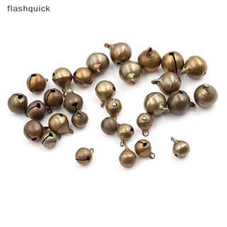 Flashquick กระดิ่งโลหะ สีบรอนซ์ 10 ชิ้น สําหรับตกแต่งต้นคริสต์มาส