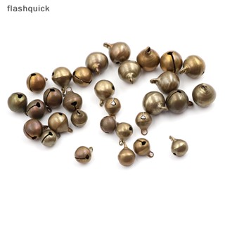 Flashquick กระดิ่งโลหะ สีบรอนซ์ 10 ชิ้น สําหรับตกแต่งต้นคริสต์มาส