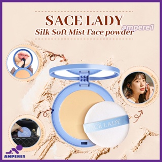 Sace Lady Oil-control Compact Powder Foundation Waterproof Matte Face Powder Original 3 สี -AME1