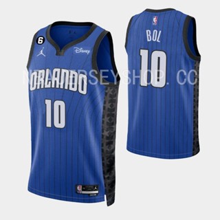 【Swingman】ของเล่นมายากล Orlando 2022-23 #10 เสื้อกีฬาแขนสั้น ลายทีม Bol Bol Statement Edition สีฟ้า