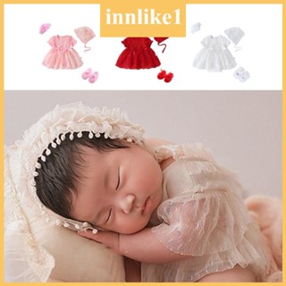 Innlike1 ชุดรอมเปอร์ สําหรับเด็กทารกแรกเกิดผู้หญิง อายุ 0-1 เดือน