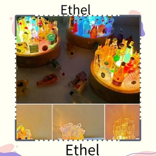 Ethel1 โคมไฟตั้งโต๊ะ อะคริลิค รูปขวดไวน์ แฮนด์เมด DIY