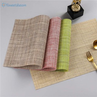 แผ่นรองจาน PVC ขนาด 45x30 ซม. สําหรับห้องครัว โต๊ะทานอาหาร กาแฟ