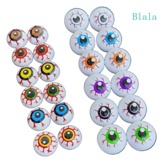 Blala ลูกตาปลอม หลากสี 23 มม. 27 มม. สําหรับปาร์ตี้ฮาโลวีน 12 ชิ้น