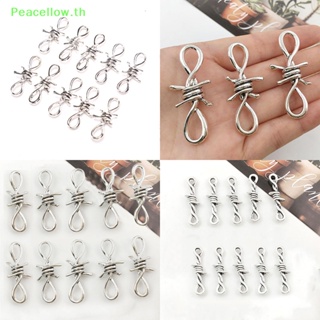 Peacellow จี้ลวดหนาม สําหรับทําเครื่องประดับ สร้อยข้อมือ DIY 10 ชิ้น