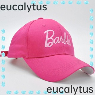 Eucalytus1 หมวกเบสบอลลําลอง ปักลายตัวอักษร ปรับได้ แฟชั่น สําหรับตุ๊กตาบาร์บี้