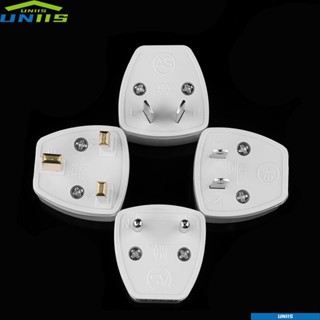 Uniis 3 In 1 อะแดปเตอร์ปลั๊กชาร์จ AC 2 ขา ทรงกลม สําหรับเดินทาง