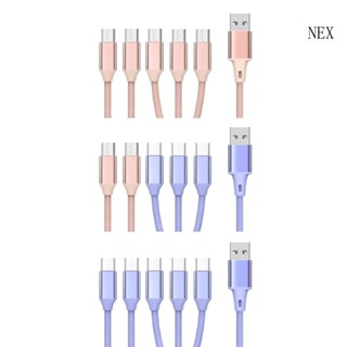 Nex 66W USB เป็น MicroUSB Splitter Type-C สายชาร์จ Power Micro USB TypeC อุปกรณ์