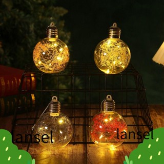 Lansel โคมไฟลูกบอล LED สีโปร่งใส สําหรับแขวนประดับตกแต่งคริสต์มาส