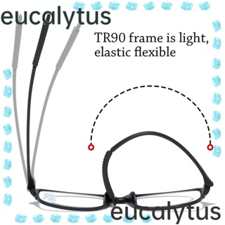 Eucalytus1 แว่นตาอ่านหนังสือ ป้องกันแสงสีฟ้า TR90 ป้องกันสายตาสั้น ทรงสี่เหลี่ยม หรูหรา สําหรับสํานักงาน