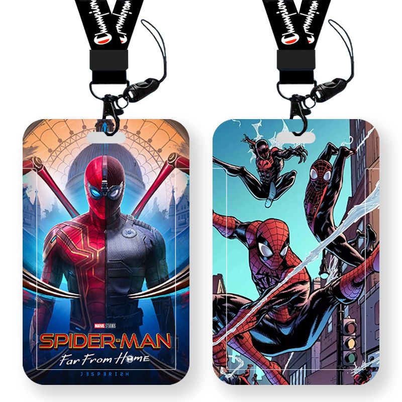 Spider-Man: Homecoming Studen Card Cover Boys ID Card Cover Landyard Card Holders Mrt Holder Busines