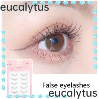 Eucalytus1 ขนตาปลอม ขนมิงค์ แฮนด์เมด แบบบาง ดูเป็นธรรมชาติ สําหรับผู้หญิง