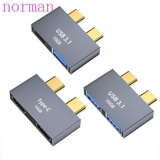 Norman อะแดปเตอร์ฮับ USB C PD ตัวเมีย ทนทาน อุปกรณ์เสริมคอมพิวเตอร์