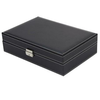 Ship tomorrow Jewelry Case PU Leather Multifunctional Storage Box Organizers Watch Holder