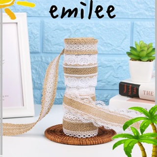 EMILEE ริบบิ้นผ้ากระสอบธรรมชาติ ยาว 2 เมตร สําหรับตกแต่งบ้าน ปาร์ตี้