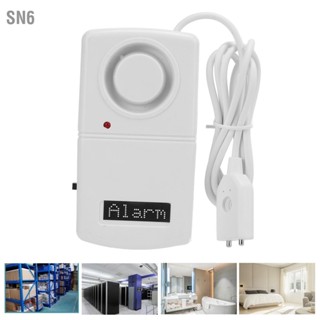 SN6 110dB Water Level Alarm เครื่องตรวจจับการรั่วไหลของน้ำล้นสำหรับบ้านครัวห้องน้ำชั้นใต้ดิน