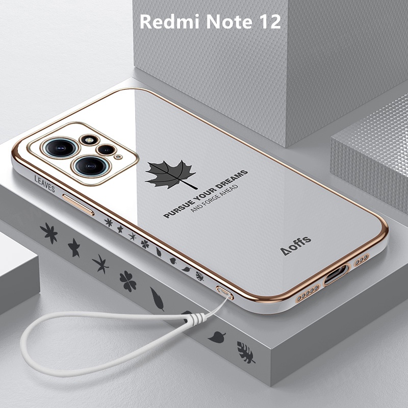 เคส Redmi Note 12 case ลายใบเมเปิ้ล TPU แบบนิ่ม เคสมือถือ เคสโทรศัพท์ Redmi Note 12 4G