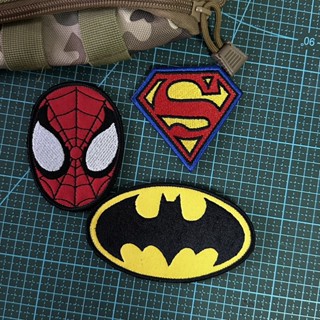 【Customized 】แพทช์เวลโคร ลายอนิเมะ Marvel DC Superman S Spider Man 3D สําหรับตกแต่งเสื้อแจ็กเก็ตยีน กระเป๋าเป้สะพายหลัง