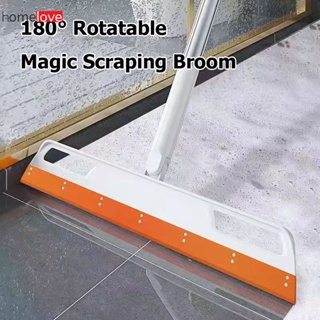 180° Rotatable Magic Scraping Broom Floor Cleaning Squeegee Water Silicone Window Washing Wiper Rubber Sweeper For Bathroom Clean เครื่องมือ homelove