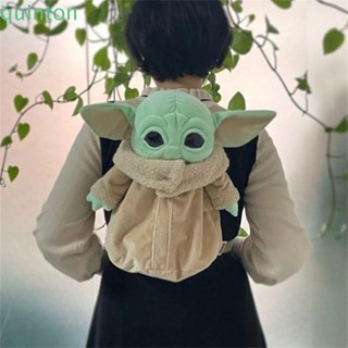 Quinton Yoda กระเป๋าเป้สะพายหลัง กระเป๋านักเรียน ผ้ากํามะหยี่ขนนิ่ม น่ารัก ของขวัญวันเกิด สําหรับเด็กผู้หญิง และเด็กผู้ชาย