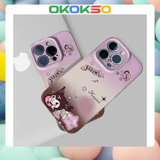 [OKOKSO] เคสโทรศัพท์มือถือนิ่ม กันกระแทก ลาย Kuromi สไตล์คู่รัก สําหรับ OPPO Reno9 Reno8 Reno7pro reno6 7z 5 R17 A9 2020 4Z 5G F11 A31 A15 A3S A77