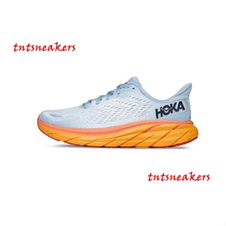 Hoka ONE ONE Clifton 8 รองเท้าผ้าใบลําลอง ระบายอากาศ เหมาะกับการวิ่ง เล่นกีฬา แฟชั่นสําหรับผู้ชาย ผู้หญิง hqaexl22 115