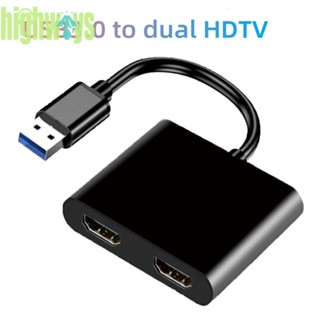 ฮับ USB3.0 หน้าจอคู่ HDTV 4K Type C สําหรับแล็ปท็อป พีซี โทรศัพท์มือถือ [highways.th]