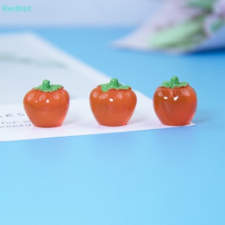 &lt;Redhot&gt; กิ๊บติดผมเรซิ่น รูปการ์ตูนผลไม้จําลอง 3D ขนาดเล็ก DIY ลดราคา 5 ชิ้น