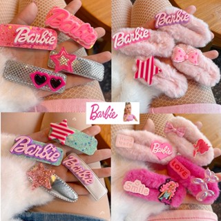 Barbiestyle กิ๊บติดผมหน้าม้า รูปดาวห้าแฉก ประดับเลื่อม สีชมพู Y2K เครื่องประดับแฟชั่น สําหรับผู้หญิง