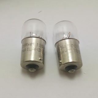 Osram OSRAM R5W R10W 12V 5007 5008 หลอดไฟท้ายรถยนต์ แบบสัมผัสเดียว