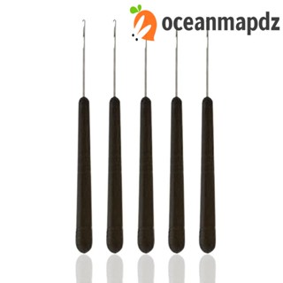 Oceanmapdz 5 ชิ้น / เซต เข็มถักโครเชต์เดรดล็อก โลหะ พลาสติก ตะขอถักโครเชต์ เครื่องมือทําผม ถักผม ต่อผม ไมโคร ตะขอ เข็มบิดผม