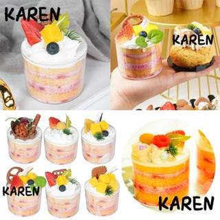 Karen โมเดลผลไม้ประดิษฐ์ สําหรับตกแต่งเค้ก คัพเค้ก เบเกอรี่