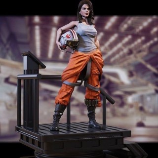 9.9 เหนื่อยมากโมเดลเรซิ่น รูป Star Wars 3d สีขาว สเกล 1/35 24 18 DAGY