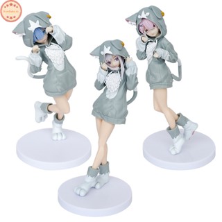 Newbaby โมเดลฟิกเกอร์ อนิเมะ From Zero-Starg Life in Another World Emilia Rem Ram Puck ขนาด 20 ซม. ของเล่นสําหรับเด็ก