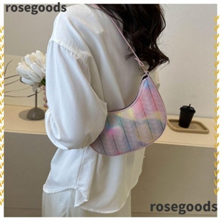 Rosegoods1 กระเป๋าสะพายไหล่ ใต้วงแขน หนัง PU ทรงเกี๊ยว สไตล์เรโทร สําหรับผู้หญิง