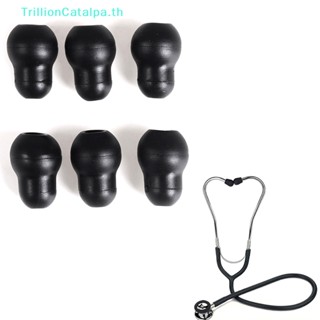 Trillioncatalpa ที่อุดหูหูฟัง ซิลิโคนนิ่ม ใช้ซ้ําได้ สําหรับหูฟังหูฟัง littmann 6 ชิ้น